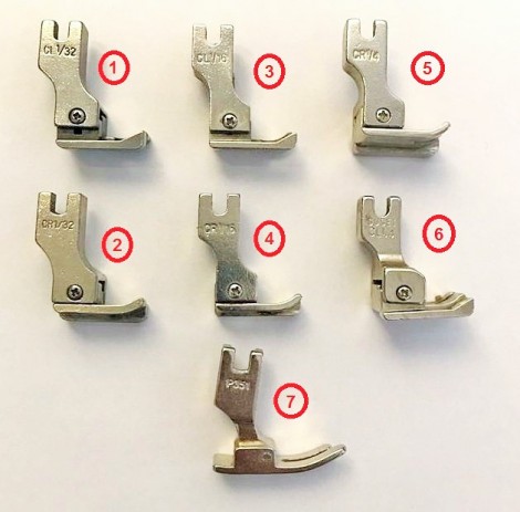 KIT CALCADORES PESPONTO 07 PEÇAS - MAQ. INDUSTRIAL